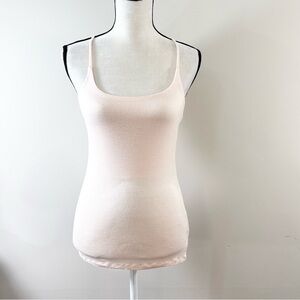 Oboe Stretchy Soft Baby Pink Tank Top - Size M